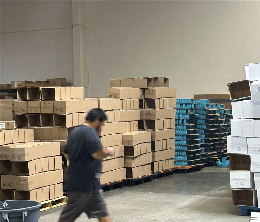 U.S. warehouse operations, Corona, California